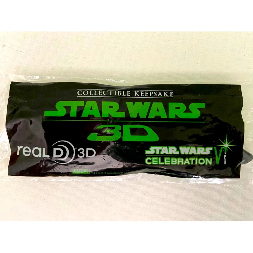 STAR WARS CELEBRATION VI COLLECTIBLE KEEPSAKE REAL D 3D GLASSES